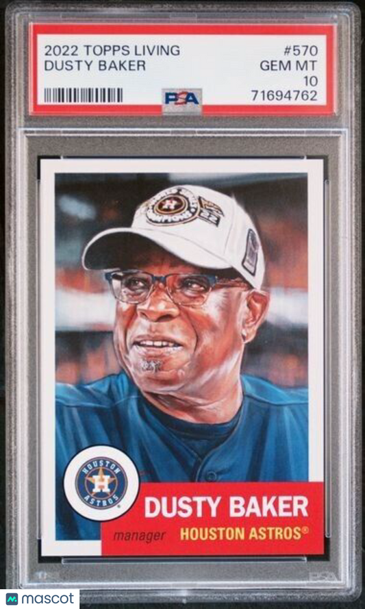 2022 Topps Living Set Dusty Baker Baseball Card #570 PSA 10 Gem Mint
