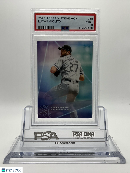 2020 Topps X Steve Aoki Lucas Giolito Baseball Card #58 PSA 9