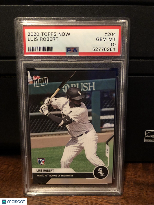 2020 Topps Now Luis Robert Rookie Baseball Card #204 PSA 10 Gem Mint