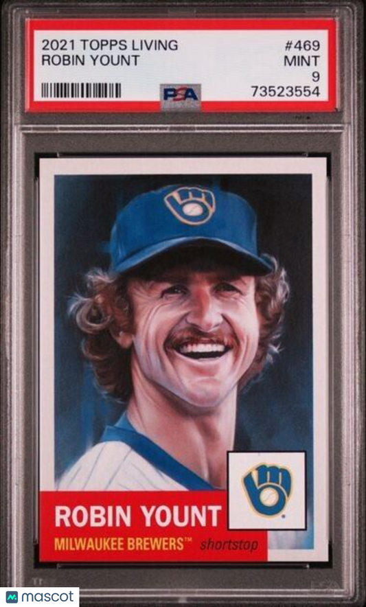 2021 Topps Living Set Robin Yount Baseball Card #469 PSA 9 Mint