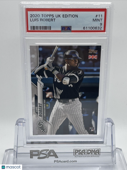 2020 Topps UK EDITION Luis Robert Rookie Baseball Card #11 PSA 9 Mint