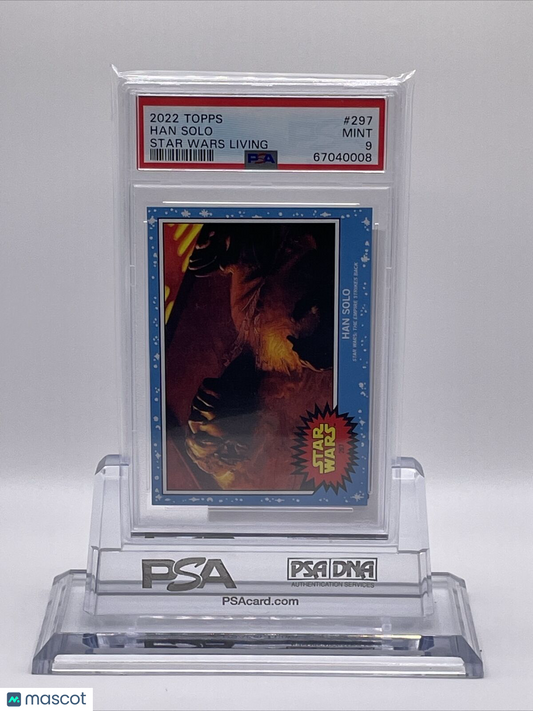 2022 Topps Star Wars Living Set Han Solo Card #297 PSA 9 Mint