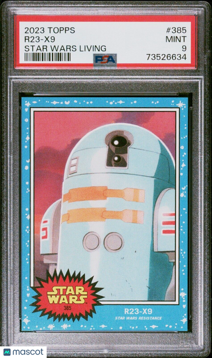 2023 Topps Star Wars Living Set R23-X9 Card #385 PSA 9 Mint