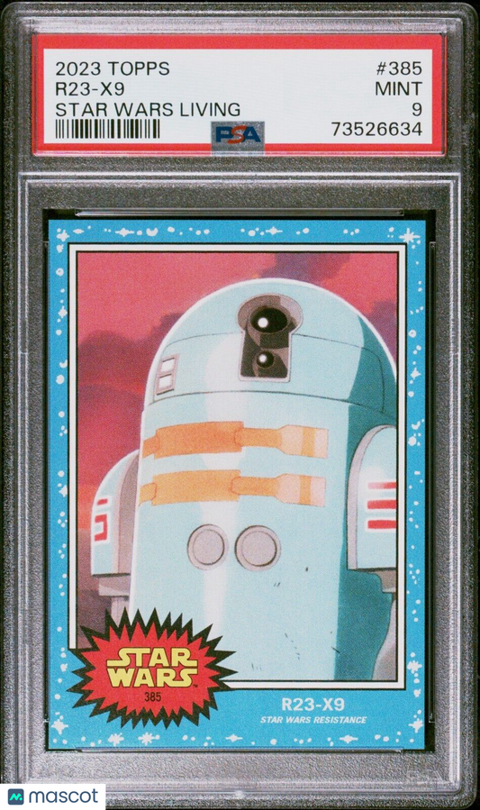 2023 Topps Star Wars Living Set R23-X9 Card #385 PSA 9 Mint