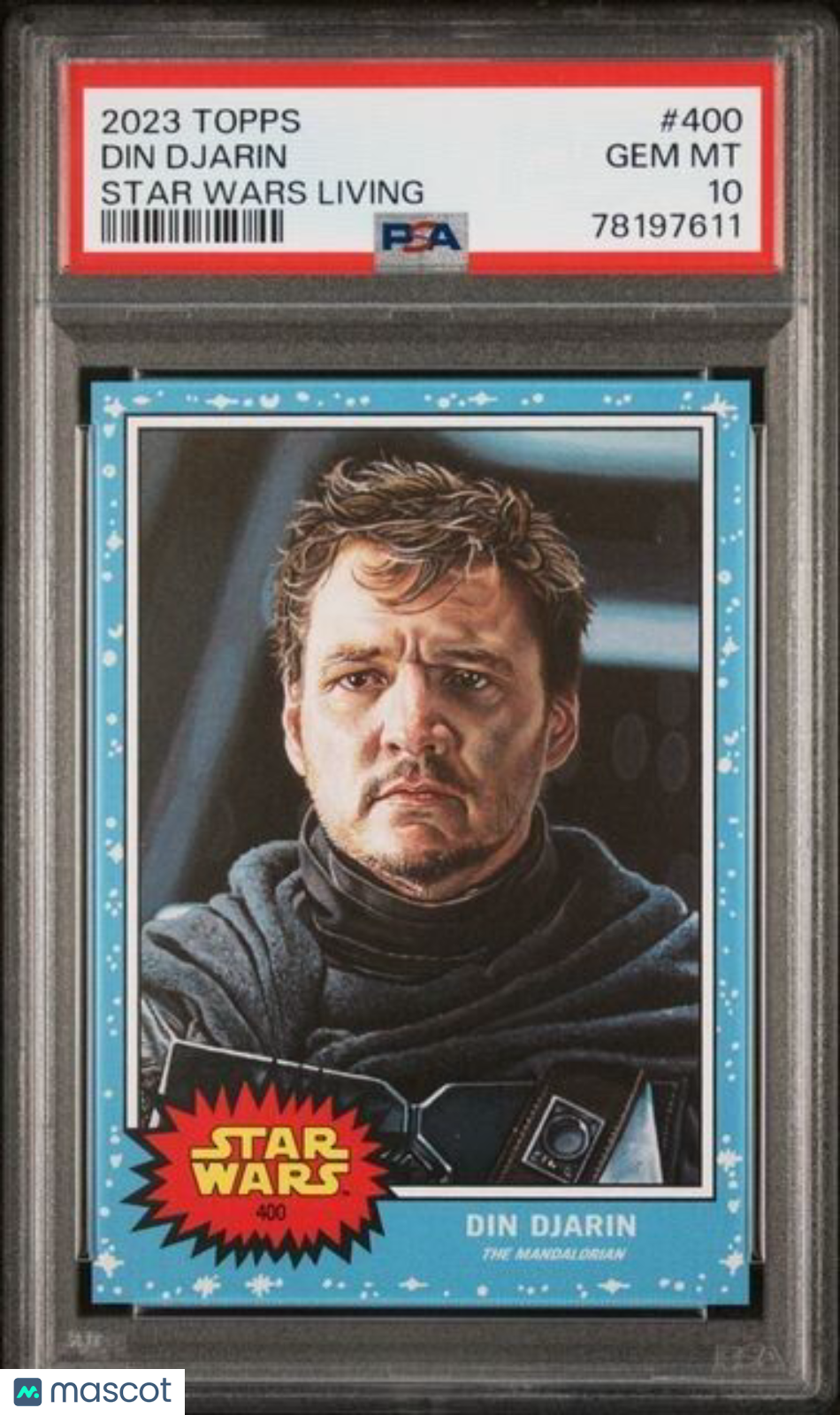2023 Topps Star Wars Living Set Din Djarin Card #400 PSA 10 Gem Mint