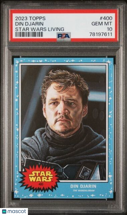 2023 Topps Star Wars Living Set Din Djarin Card #400 PSA 10 Gem Mint