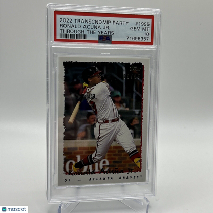 2022 Topps Transcendent VIP Party Ronald Acuna Jr. Card #1995 PSA 10 35/95