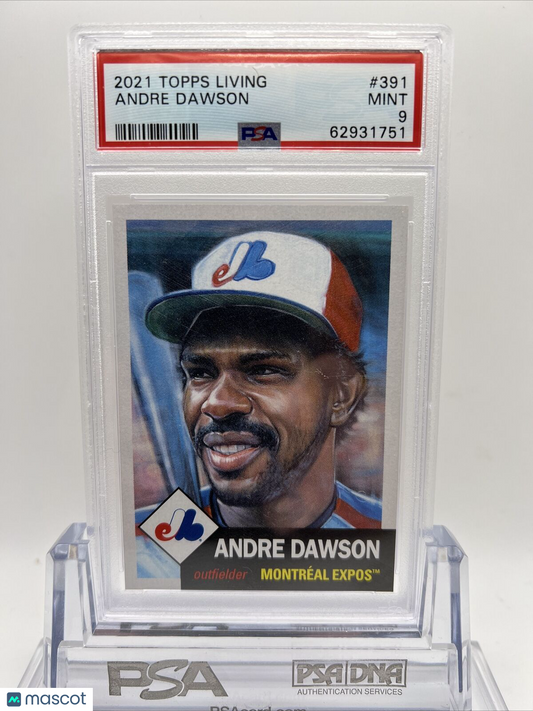 2021 Topps Living Set Andre Dawson Baseball Card #391 PSA 9 Mint