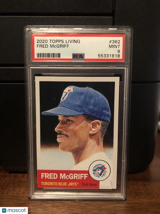 2020 Topps Living Set Fred McGriff Baseball Card #362 PSA 9 Mint