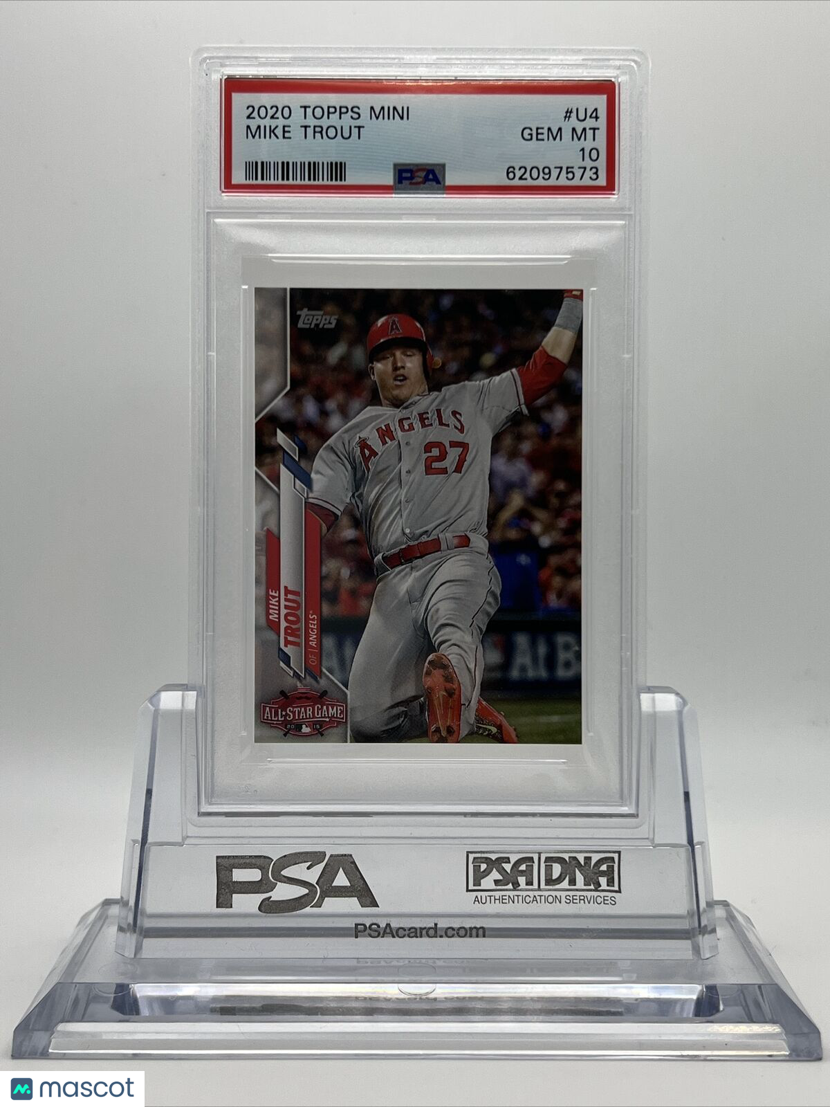 2020 Topps On Demand Mini Mike Trout Baseball Card #U4 PSA 10