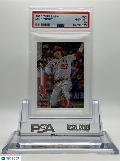 2020 Topps On Demand Mini Mike Trout Baseball Card #U4 PSA 10