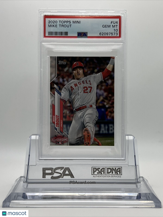 2020 Topps On Demand Mini Mike Trout Baseball Card #U4 PSA 10