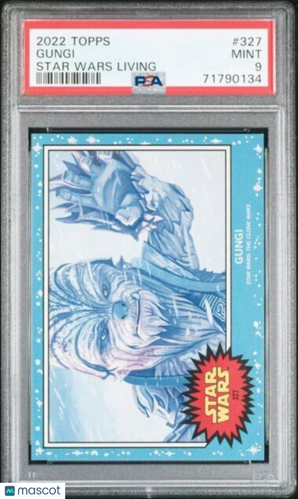 2022 Topps Star Wars Living Set Gungi Card #327 PSA 9 Mint