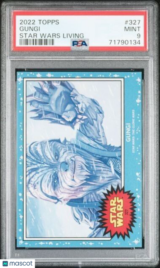 2022 Topps Star Wars Living Set Gungi Card #327 PSA 9 Mint
