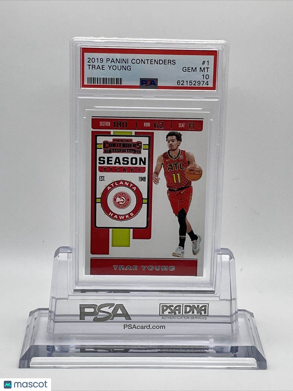 2019 Panini Contenders Trae Young Basketball Card #1 PSA 10