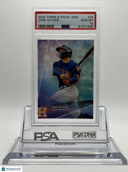 2020 Topps X Steve Aoki Jose Altuve Baseball Card #79 PSA 10
