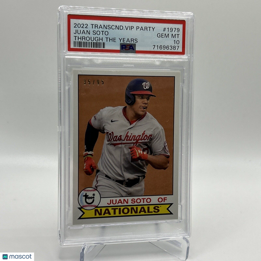 2022 Topps Transcendent VIP Party Juan Soto Baseball Card #1979 PSA 10 35/95