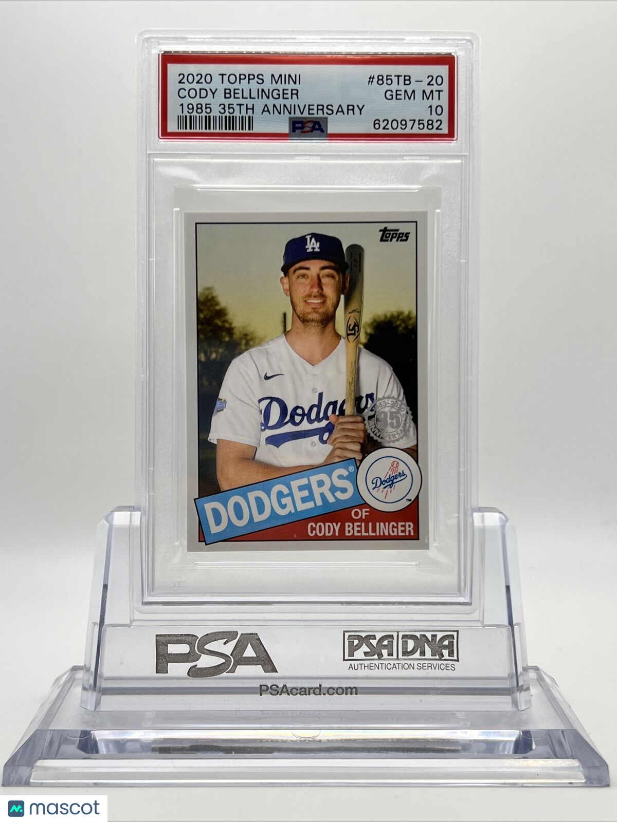 2020 Topps On Demand Mini 1985 35th Anniversary Cody Bellinger #85TB-20 PSA 10