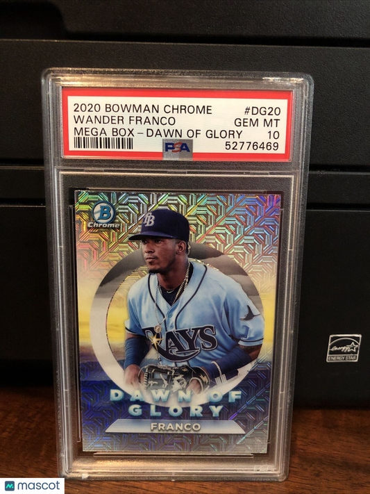 2020 Bowman Chrome Mega Box Dawn Glory Wander Franco Rookie Card #DG20 PSA 10
