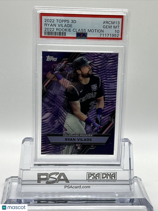 2022 Topps 3D Ryan Vilade Rookie Class Motion Rookie Card #RCM13 PSA 10