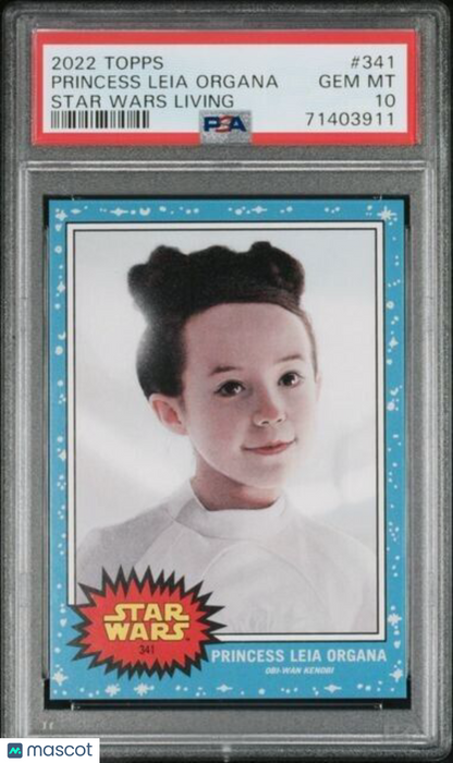 2022 Topps Star Wars Living Set Princess Leia Organa Card #341 PSA 10 Gem Mint
