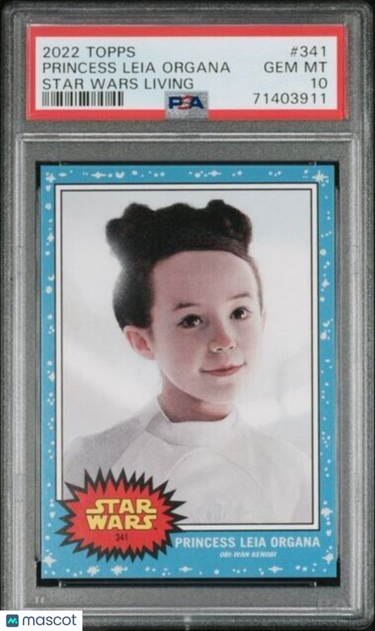 2022 Topps Star Wars Living Set Princess Leia Organa Card #341 PSA 10 Gem Mint