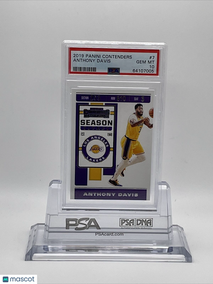 2019 Panini Contenders Anthony Davis Basketball Card #7 PSA 10