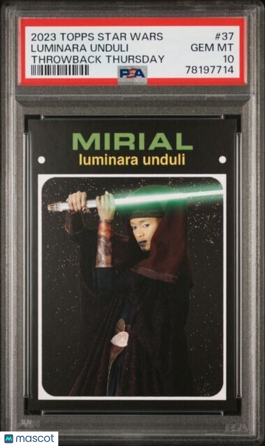 2023 Topps Star Wars Throwback Thursday Luminara Unduli Card #37 PSA 10 Gem Mint