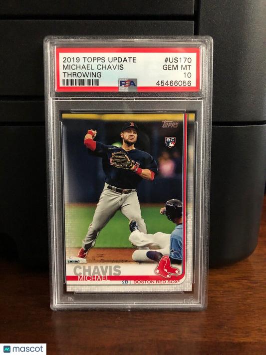 2019 Topps Update Michael Chavis Rookie Baseball Card #US170 PSA 10 Gem Mint