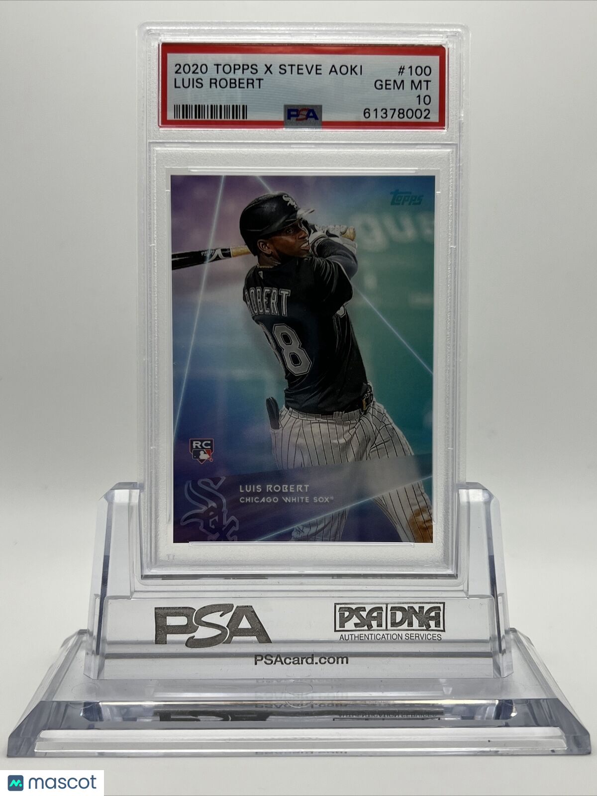 2020 Topps X Steve Aoki Luis Robert Rookie Baseball Card #100 PSA 10