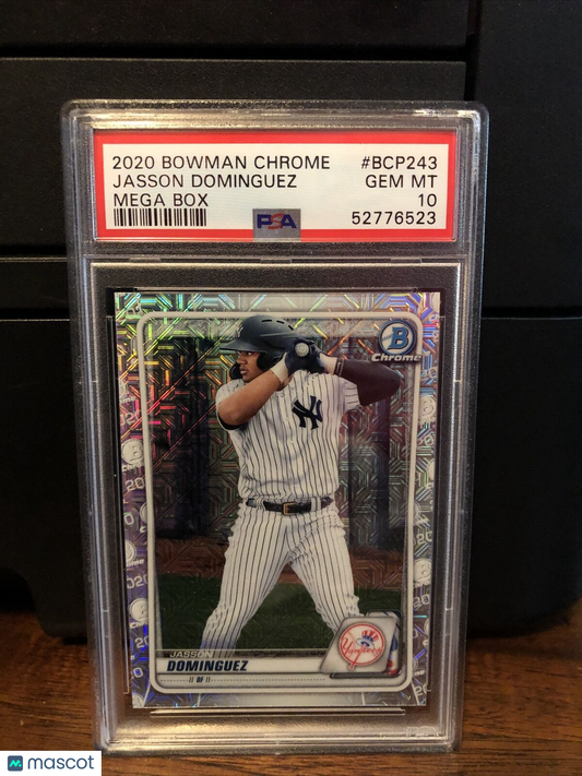 2020 Bowman Chrome Prospects Mega Box Jasson Dominguez Card #BCP243 PSA 10