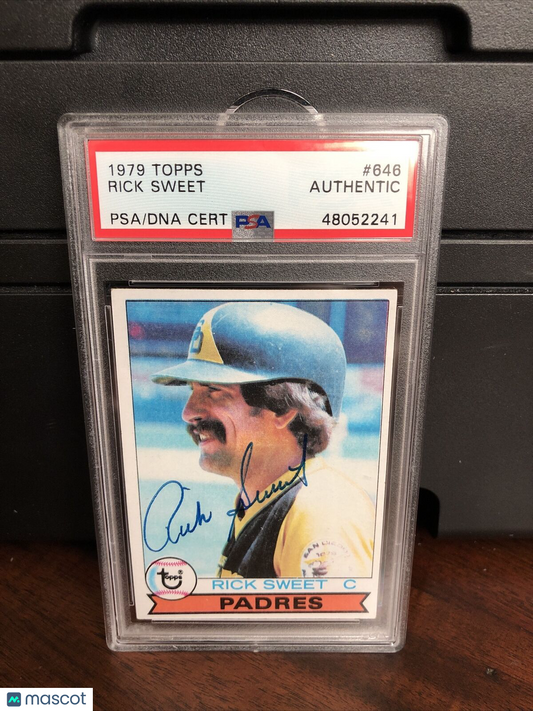 1979 Topps Rick Sweet #646 Autograph PSA/DNA Authentic
