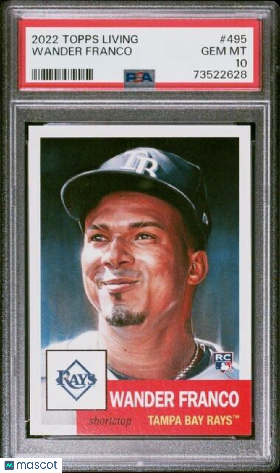 2022 Topps Living Set Wander Franco Rookie Baseball Card #495 PSA 10 Gem Mint
