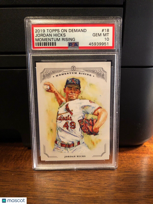2019 Topps Momentum Rising Jordan Hicks Baseball Card #18 PSA 10 Gem Mint