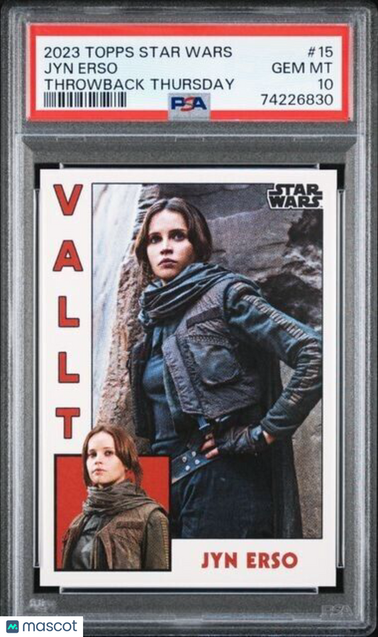 2023 Topps Star Wars Throwback Thursday Jyn Erso Card #15 PSA 10 Gem Mint