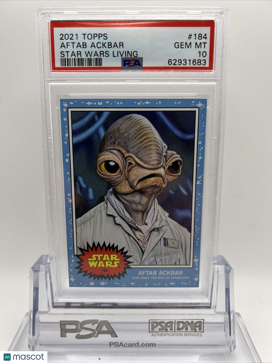 2021 Topps Star Wars Living Set Aftab Ackbar Card #184 PSA 10 Gem Mint