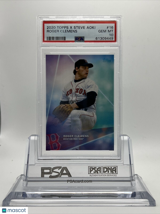 2020 Topps X Steve Aoki Roger Clemens Baseball Card #16 PSA 10