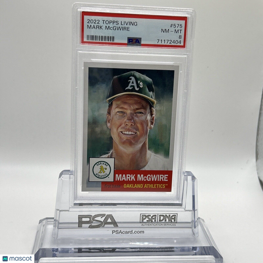 2022 Topps Living Set Mark McGwire Baseball Card #575 PSA 8 NM-MT
