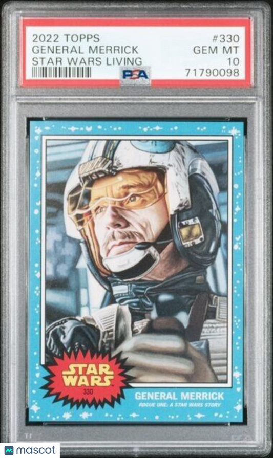 2022 Topps Star Wars Living Set General Merrick Card #330 PSA 10 Gem Mint