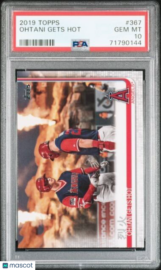 2019 Topps Shohei Ohtani Gets Hot Baseball Card #367 PSA 10 Gem Mint