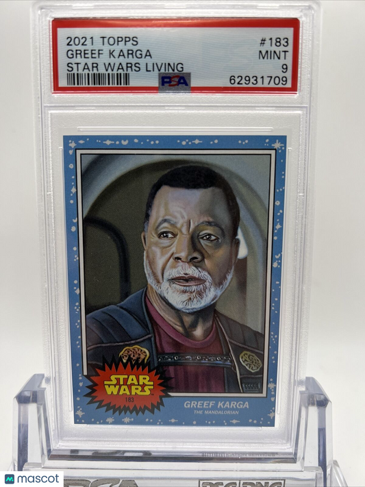 2021 Topps Star Wars Living Set Greef Karga Card #183 PSA 9 Mint