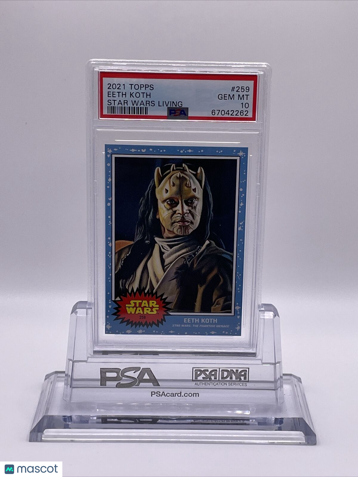 2021 Topps Star Wars Living Set Eeth Koth Card #259 PSA 10 Gem Mint