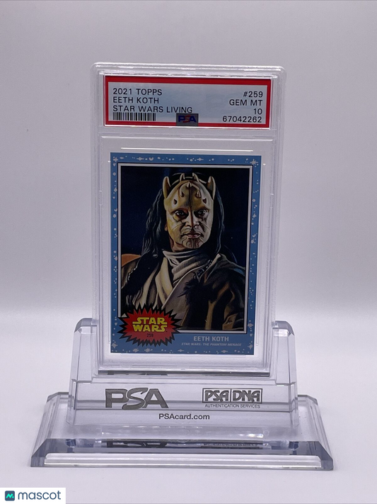 2021 Topps Star Wars Living Set Eeth Koth Card #259 PSA 10 Gem Mint