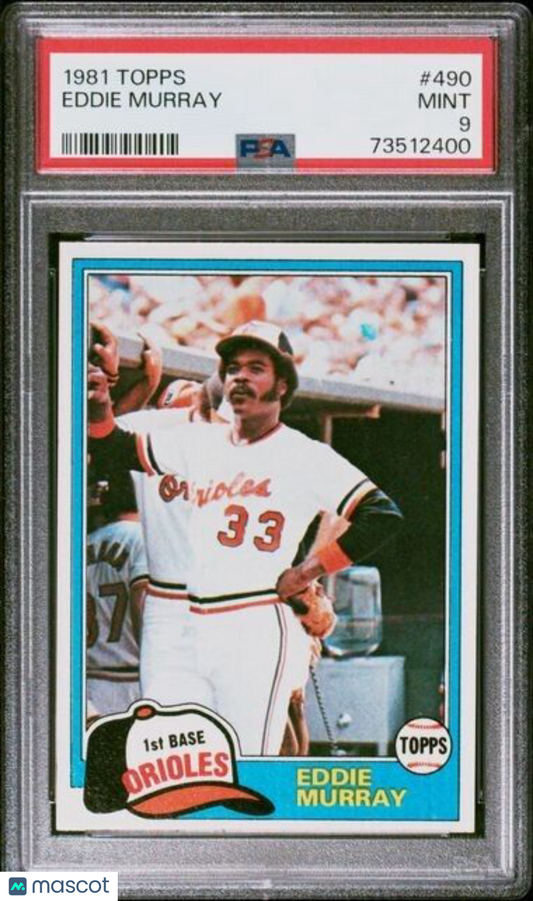 1981 Topps Eddie Murray Baseball Card #490 PSA 9 Mint