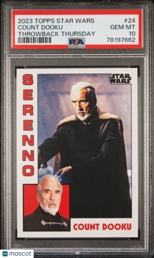 2023 Topps Star Wars Throwback Thursday Count Dooku Card #24 PSA 10 Gem Mint