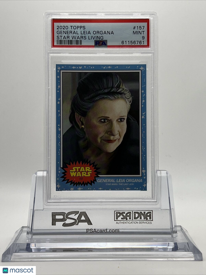 2020 Topps Star Wars Living Set General Leia Organa Card #157 PSA 9 Mint