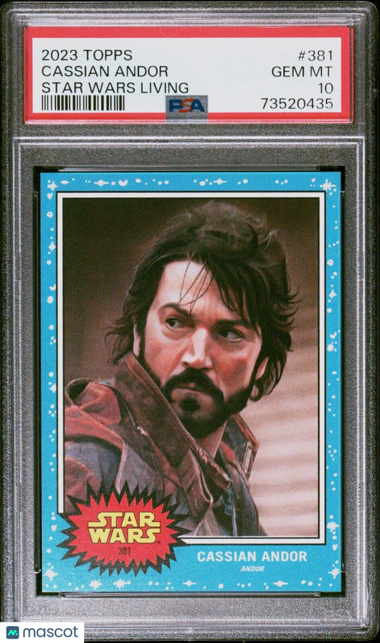 2023 Topps Star Wars Living Set Cassian Andor Card #381 PSA 10 Gem Mint