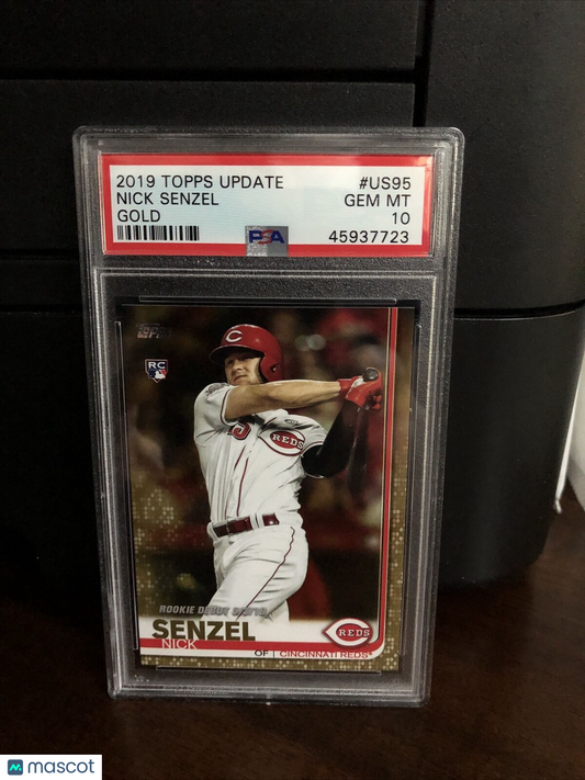 2019 Topps Update GOLD Nick Senzel Rookie Baseball Card #US95 PSA 10