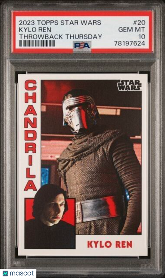 2023 Topps Star Wars Throwback Thursday Kylo Ren Card #20 PSA 10 Gem Mint