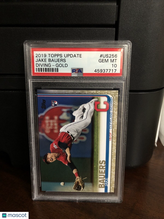 2019 Topps Update GOLD Jake Bauers Rookie Baseball Card #US256 PSA 10 Gem Mint